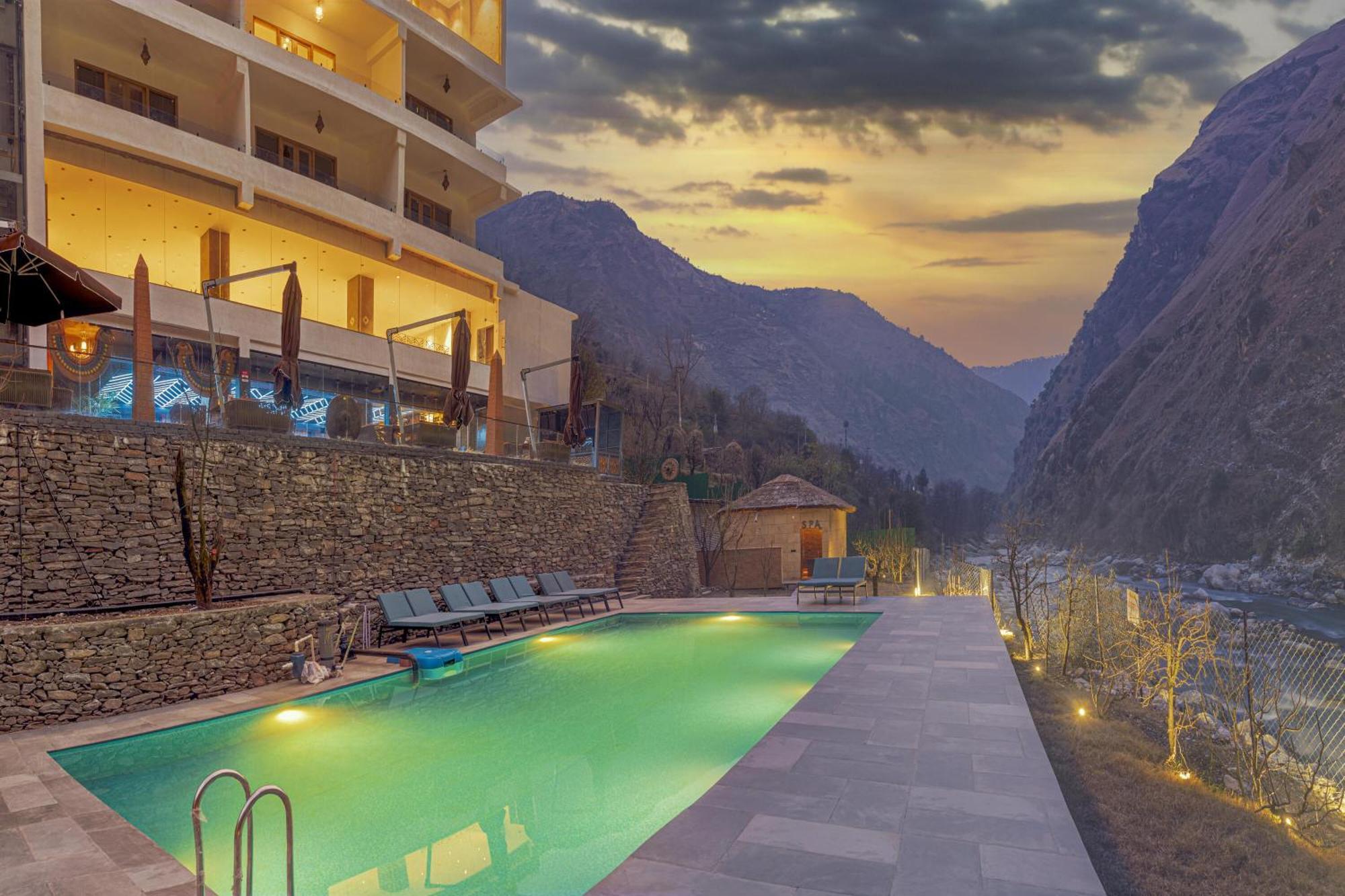 Echor Palm Bliss Riverside Resort & Spa Kasol Exterior photo
